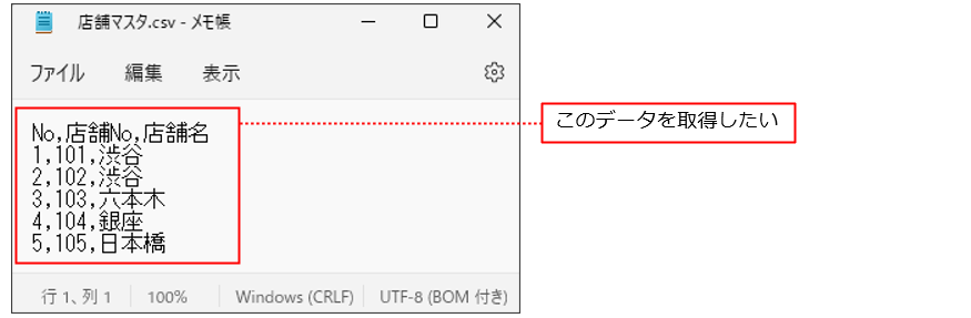 csv 販売 メモ帳で開く